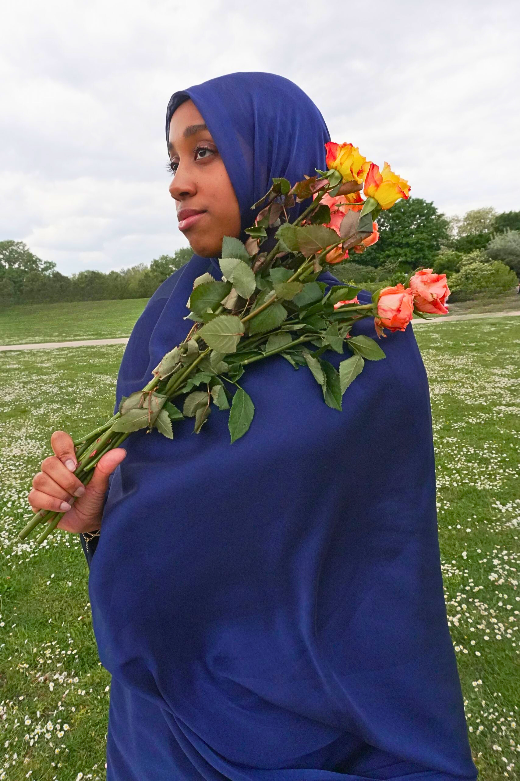 Melfa Satinée Bleu Foncé